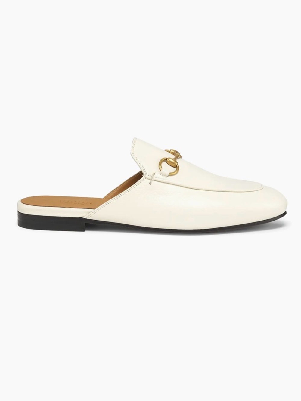 Gucci Princetown Leather Slipper White